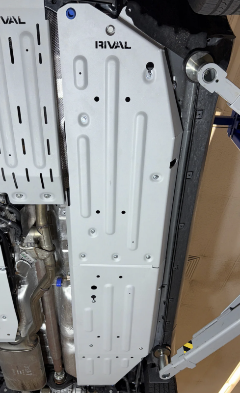 Ford Ranger Skid Plate - Driver Underside - Rival 4x4 - Aluminum - `22-`26